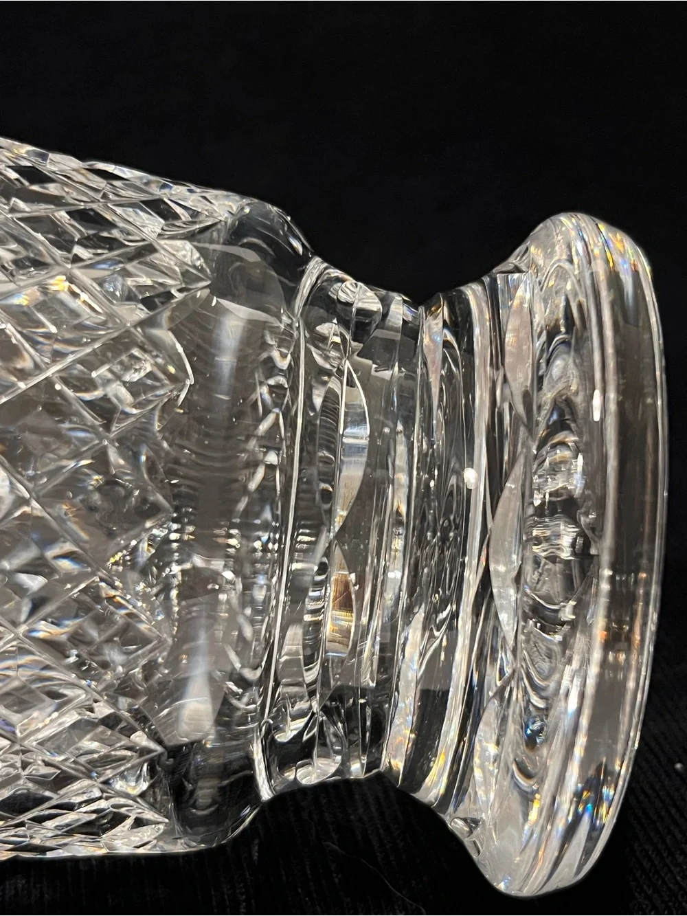 Vintage Waterford Crystal Maeve Cut Wine Decanter & Stopper 12.75” Ireland.